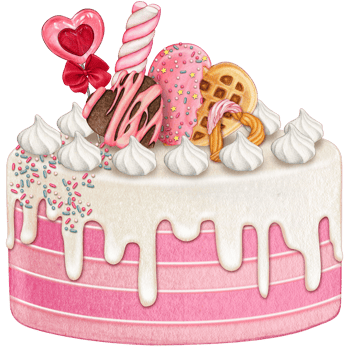 watercolor lovely cake png