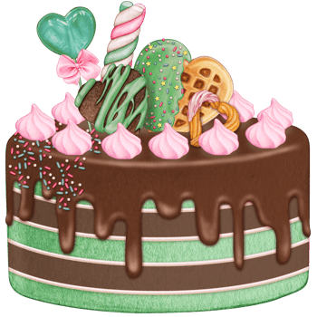 watercolor lovely cake png