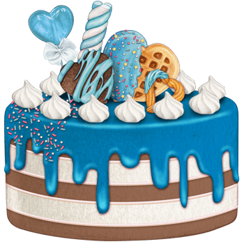 watercolor lovely cake png