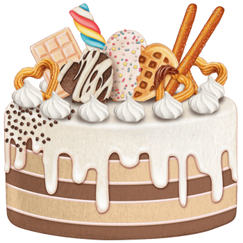 watercolor lovely cake png