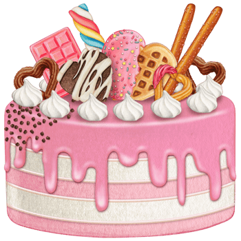watercolor lovely cake png