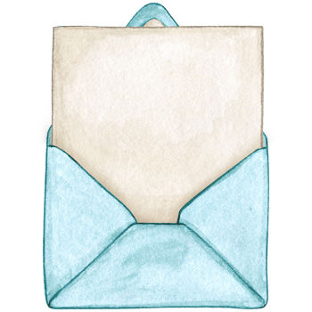 watercolor open envelope png