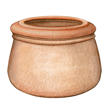 watercolor hand drawn traditional gardening mediterranean terracotta pot png