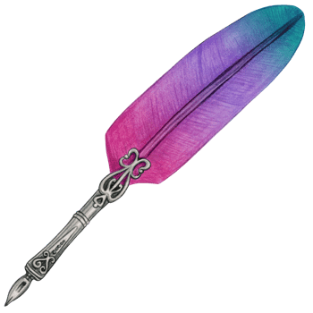 watercolor calligraphy fountain pen png
