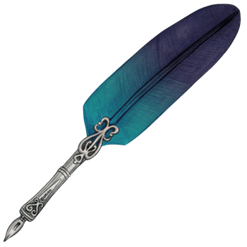 watercolor calligraphy fountain pen png
