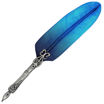 watercolor calligraphy fountain pen png