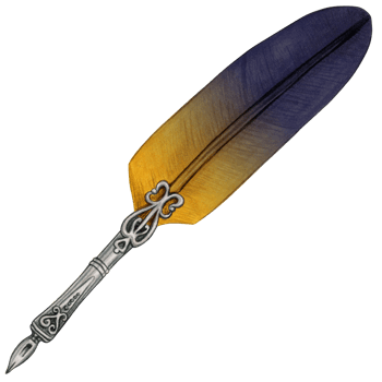 watercolor calligraphy fountain pen png