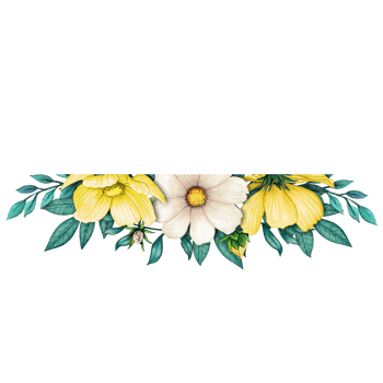 watercolor floral spring decoration png