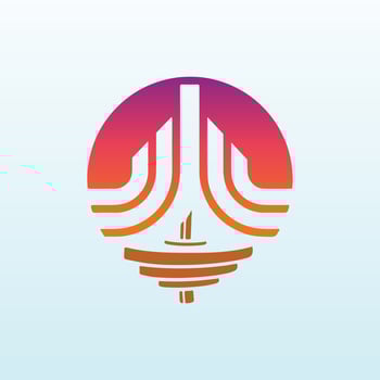 Financial and insurance vector logo design with fitness icon