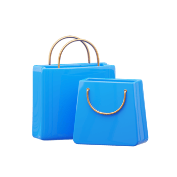 3d shopping bag png