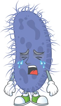 Salmonella typhi Cartoon character vector
