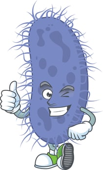 Salmonella typhi Cartoon character vector