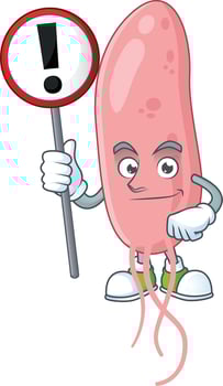 Vibrio cholerae Cartoon character vector