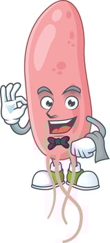 Vibrio cholerae Cartoon character vector