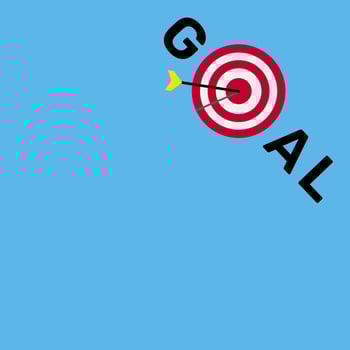 goal achievement concept, target for bussiness success or planning work. Illustration about goal, target, success. vector