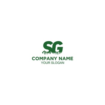 SG Turf Logo Design Vector