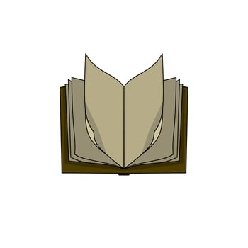 book illustration, book icon with an elegant concept, suitable for simple designs vector