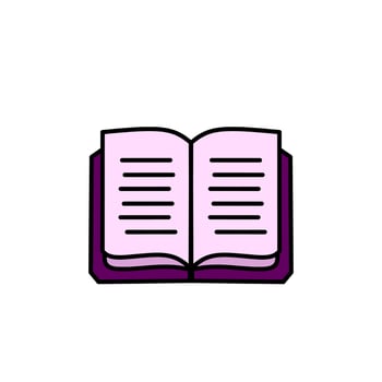 book illustration, book icon with an elegant concept, suitable for simple designs vector