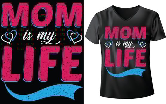 MOTHER'S DAY T-SHIRT DESIGN vector