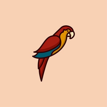 Parrot Bird Logo vector