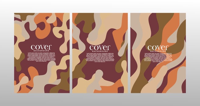 Abstract creative artistic template set. Universal Cover Design for Annual Report, Brochure, Flyer, Presentation, Leaflet, Magazine, Story. vector