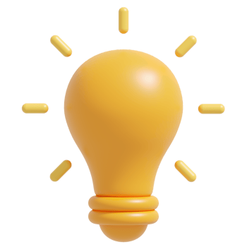 3d light bulb.Creative and idea concept.3D render illustration. png
