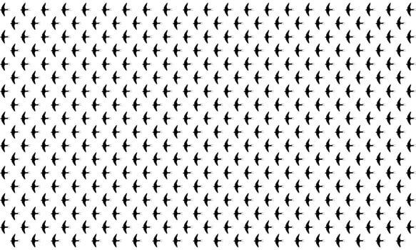 Flying Swallows, Martins, Saw Wings, or Hirundinidae Bird Silhouette for Motifs Pattern. Animal Print Series for Decoration, Ornate, Background, Wallpaper, Fashion, Website, or Graphic Design Element vector