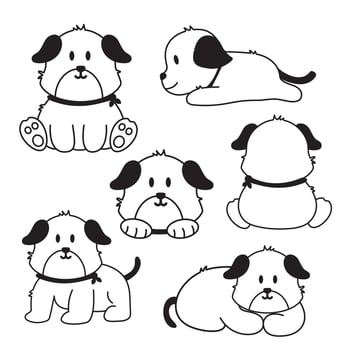 icon outline set, animal collection. Paint. Isolate the background. vector