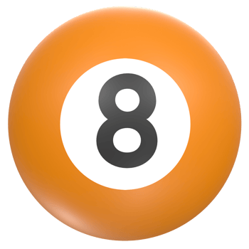 billiard ball isolated on transparent png