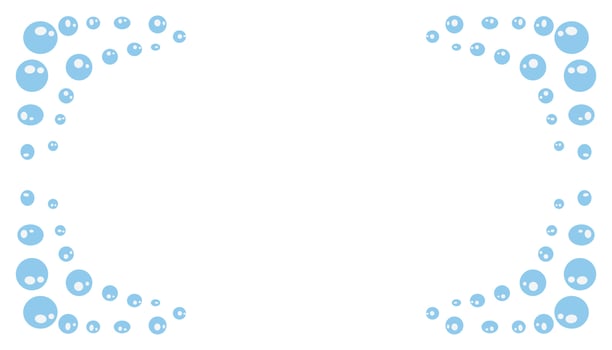 Abstract background illustration of a blue bubble frame vector
