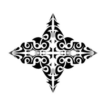 Illustration of a tribal tattoo with a aesthetic shape. Perfect for stickers, clothes stickers, hats, shoes, posters, banners, book covers, icons vector
