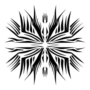Illustration of a tribal tattoo with a aesthetic shape. Perfect for stickers, clothes stickers, hats, shoes, posters, banners, book covers, icons vector