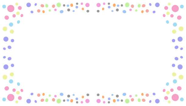 Abstract background illustration of a colorful small ball frame png