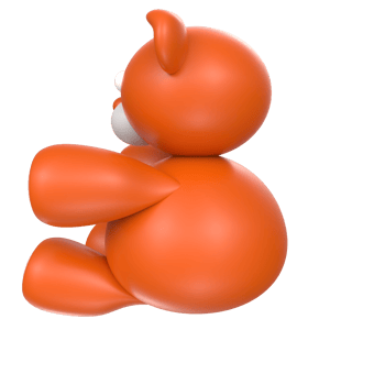 Teddy bear isolated on transparent png