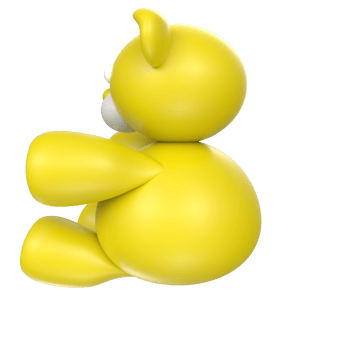 Teddy bear isolated on transparent png