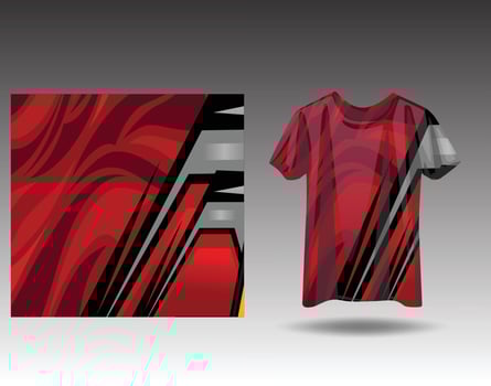 Tshirt sports design for racing  jersey  cycling  football  gaming vector