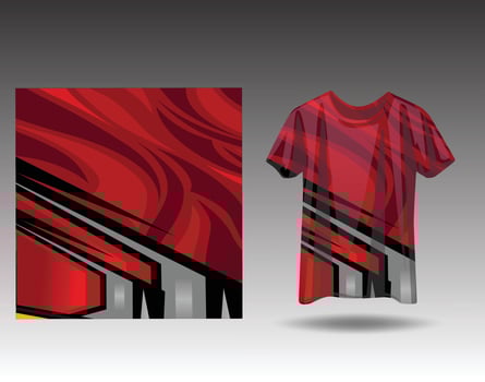 Tshirt sports design for racing  jersey  cycling  football  gaming vector
