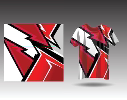Tshirt sports design for racing  jersey  cycling  football  gaming vector