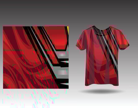 Tshirt sports design for racing  jersey  cycling  football  gaming vector