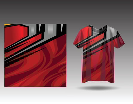 Tshirt sports design for racing  jersey  cycling  football  gaming vector