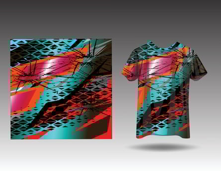 Tshirt sports design for racing  jersey  cycling  football  gaming vector