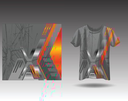 Tshirt sports design for racing  jersey  cycling  football  gaming vector