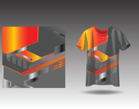 Tshirt sports design for racing  jersey  cycling  football  gaming vector