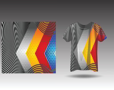 Tshirt sports design for racing  jersey cycling  football  gaming vector