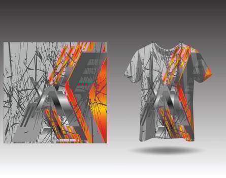 Tshirt sports design for racing  jersey cycling  football  gaming vector