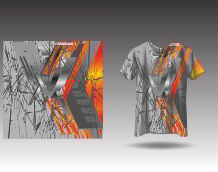 Tshirt sports design for racing  jersey cycling  football  gaming vector