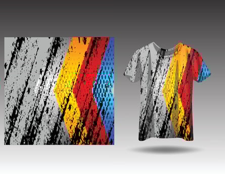 Tshirt sports design for racing  jersey cycling  football  gaming vector