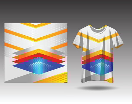 Tshirt sports design for racing  jersey cycling  football  gaming vector