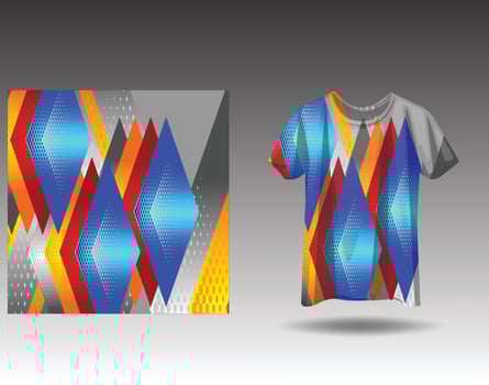 Tshirt sports design for racing  jersey cycling  football  gaming vector
