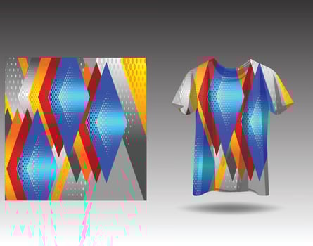 Tshirt sports design for racing  jersey cycling  football  gaming vector